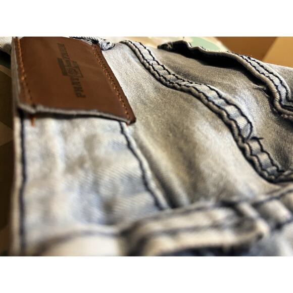 Phat Farm Denim Kids Jeans Size 10 Stretch Skinny Distressed *see flaw* - Picture 9 of 10